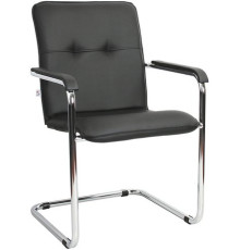 Офисный стул Белс Румба Chrome V 450390/V4 кожзам черный