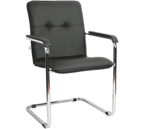 Офисный стул Белс Румба Chrome V 450390/V4 кожзам черный