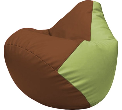 Кресло-мешок Flagman Груша Макси Г2.3-0719 коричневый/оливковый