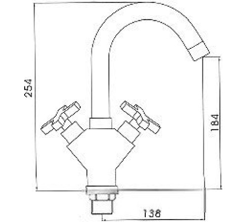 Смеситель Ledeme H84 L1084-2