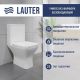 Унитаз напольный Lauter W214 2110214 + гигиенический душ Rainix 21LT7714GL горизонтальный выпуск