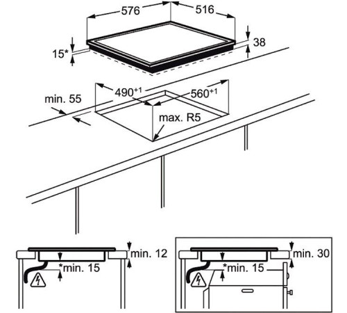 Варочная панель Electrolux EHF46547XK