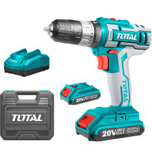 Ударная дрель-шуруповерт Total TIDLI200215 с 2-мя АКБ, кейс