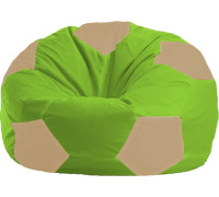 Кресло-мешок Flagman Мяч Стандарт М1.1-162 салатовый/светло-бежевый
