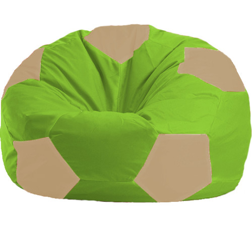 Кресло-мешок Flagman Мяч Стандарт М1.1-162 салатовый/светло-бежевый