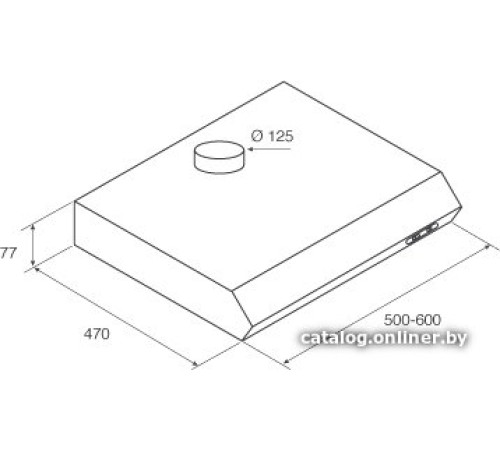 Кухонная вытяжка Jetair Senti WH/F/50 PRF0023851C