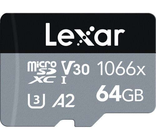 Карта памяти Lexar microSDXC LMS1066064G-BNANG 64GB с адаптером