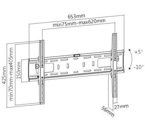 Кронштейн для телевизора Ultramounts UM842T