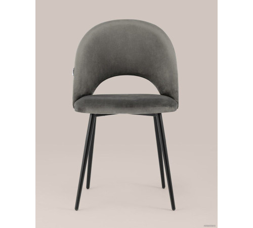 Стул Stool Group Меган AV 415-H18-08P велюр темно-серый