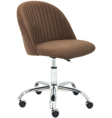 Кресло TetChair Melody флок, коричневый