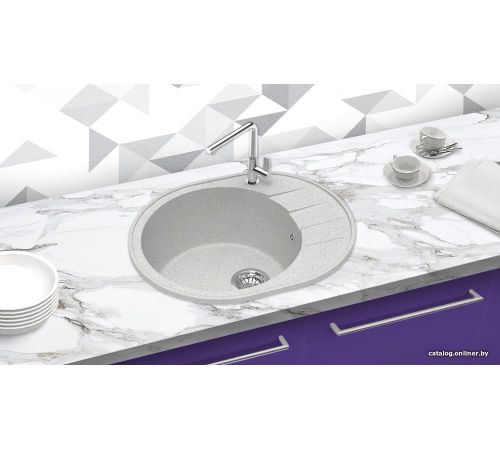 Кухонная мойка Berge BR-6201 серый матовый