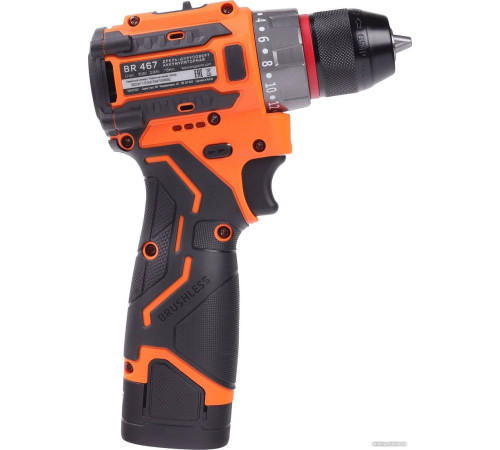 Дрель-шуруповерт Patriot BR 467 180201467 с 2-мя АКБ, кейс