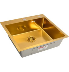 Кухонная мойка ARFEKA Eco AR PVD Nano Decor 70x50 золото