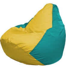 Кресло-мешок Flagman Груша Макси Г2.1-264 бирюзовый/желтый