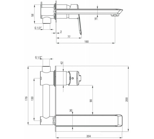 Смеситель Deante Arnika BQA 054L