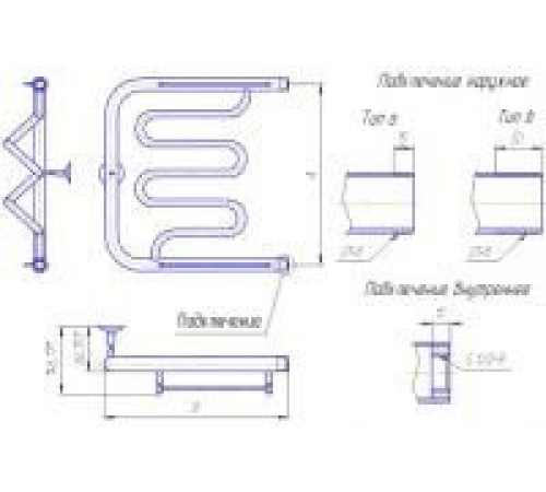 Полотенцесушитель Gloss & Reiter Twist ПМ.3.60x80 1