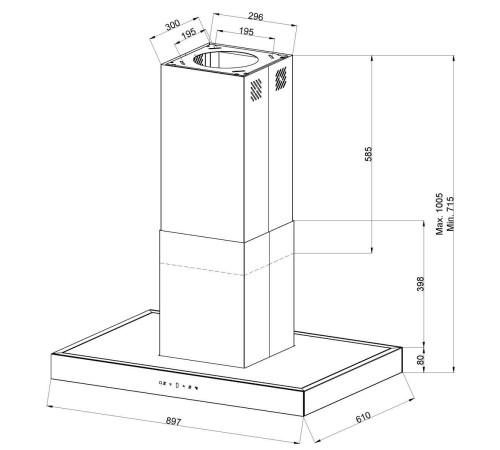 Кухонная вытяжка KUPPERSBERG Dudl 8 GW