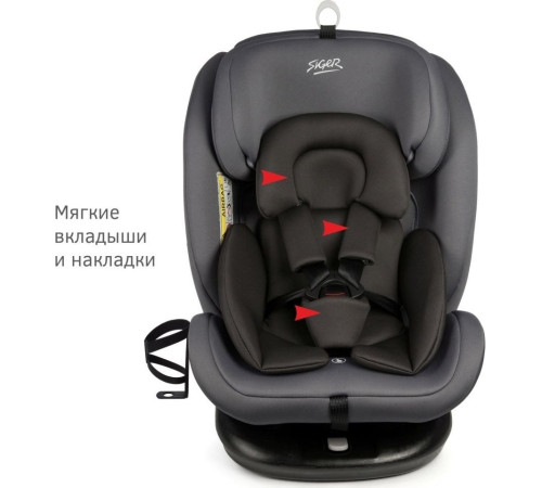 Детское автокресло Siger Престиж Isofix Lux KRES3943 маренго