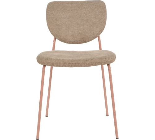 Стул Stool Group Gigi DRC-9155 коричневый/ножки розовые