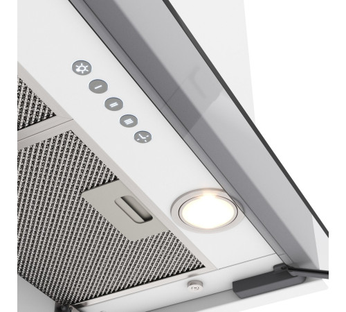 Кухонная вытяжка Elikor Sense Glass 60П-1000 229362 белый/белое стекло