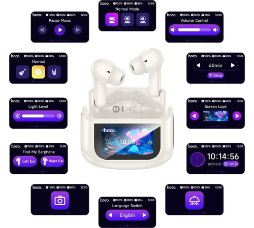 Наушники Hoco EQ21 бежевый