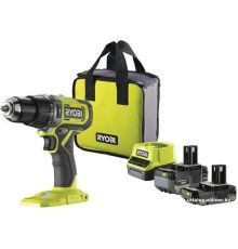Ударная дрель-шуруповерт Ryobi RPD18-2C52S 5133005526 с 2-мя АКБ 2 Ач+5 Ач, сумка
