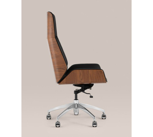 Офисное кресло TopChairs Crown SN A312 8383-29 Walnut Back черный