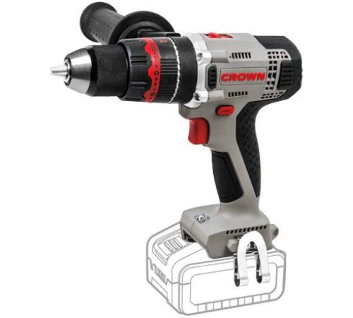 Ударная дрель-шуруповерт Crown CT21075HMX без АКБ