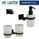 Набор аксессуаров для ванной Lauter 21SH6082 + 21SH6172 + 21SH6092 Matt Black, 3 предмет