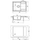 Кухонная мойка Lemark Imandra 9910021 серый