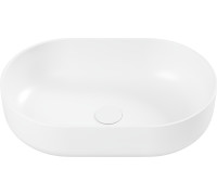 Умывальник Belux Турин 560 овал 18, белый матовый/Solid Surface