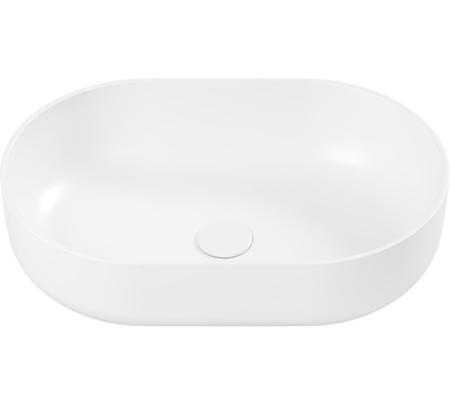 Умывальник Belux Турин 560 овал 18, белый матовый/Solid Surface