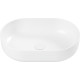 Умывальник Belux Турин 560 овал 18, белый матовый/Solid Surface