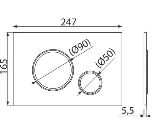Панель смыва Alcaplast M770 белый/хром глянцевый