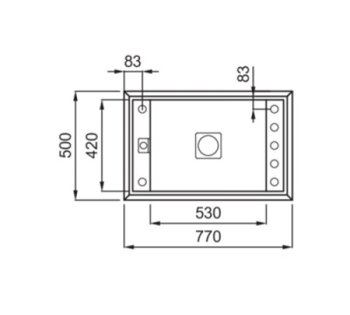Кухонная мойка Elleci Value 130 G68 Bianco