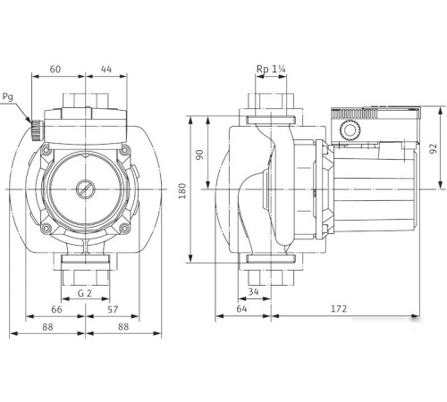 Циркуляционный насос Wilo TOP-Z 30/7 3~400 V, PN 10, RG