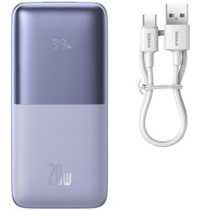 Внешний аккумулятор Baseus Bipow Pro Digital Display Fast Charge 20W Overseas Edition 10000mAh фиолетовый