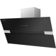 Кухонная вытяжка MAUNFELD Mersey 90 нержавеющая сталь\черное стекло