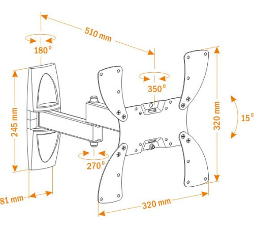 Кронштейн для телевизора Holder LCDS-5046