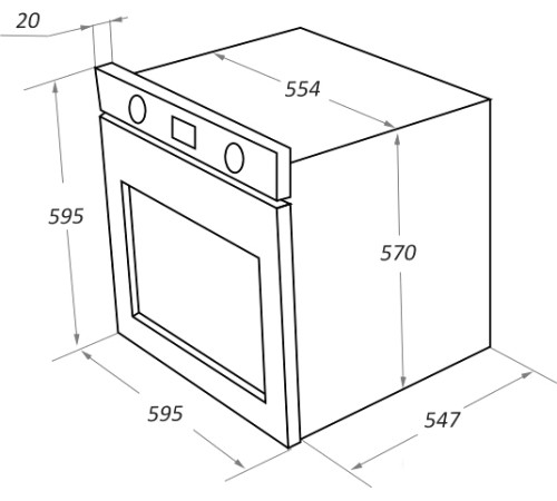 Электрический духовой шкаф MAUNFELD EOEM.769BG