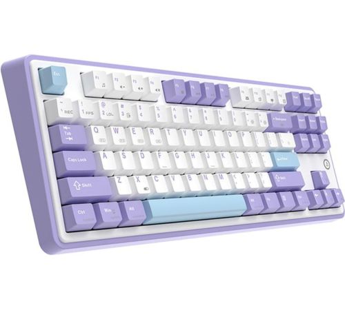 Клавиатура Ajazz AK870 Without Screen фиолетовый/белый/синий, Ajazz Gift