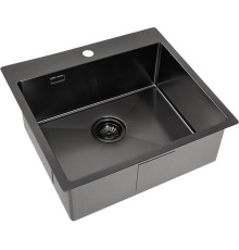 Кухонная мойка ZorG ZRE 5551 graphite