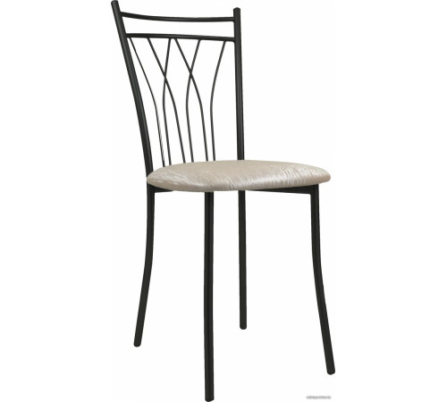 Стул Древпром Премьер ДП2-18 черный матовый/Bengal бежевый