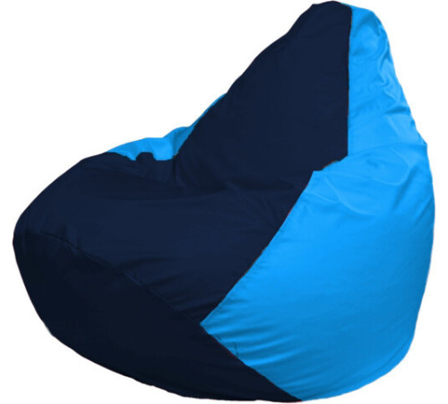 Кресло-мешок Flagman Груша Макси Г2.1-48 голубой/синий темный