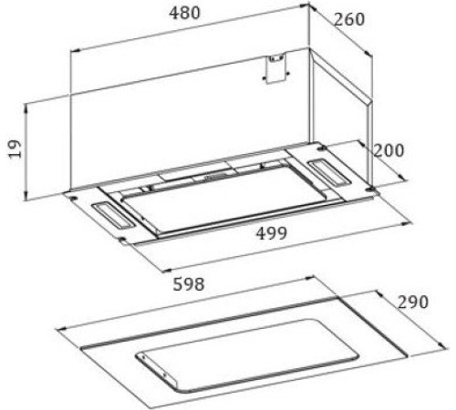 Кухонная вытяжка ZorG Asta 850 60 M белый