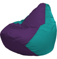 Кресло-мешок Flagman Груша Г2.1-75 фиолетовый/бирюза