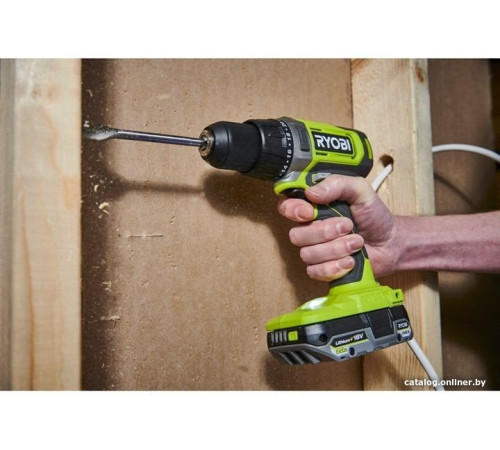Дрель-шуруповерт Ryobi RDD18-2C42S 5133005521 с 2-мя АКБ 2 Ач+4 Ач, сумка