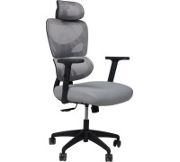Офисное кресло AksHome Pascal ткань/сетка, серый