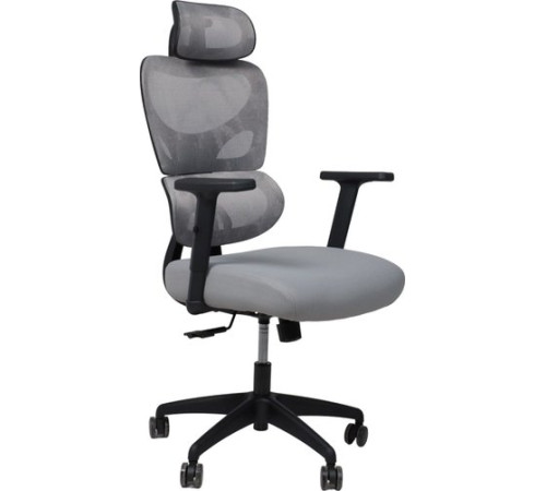 Офисное кресло AksHome Pascal ткань/сетка, серый