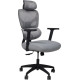 Офисное кресло AksHome Pascal ткань/сетка, серый